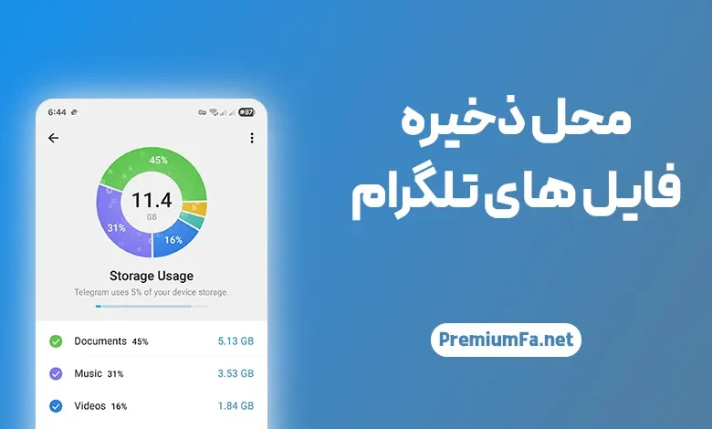 محل ذخیره فایل های تلگرام کجاست؟
